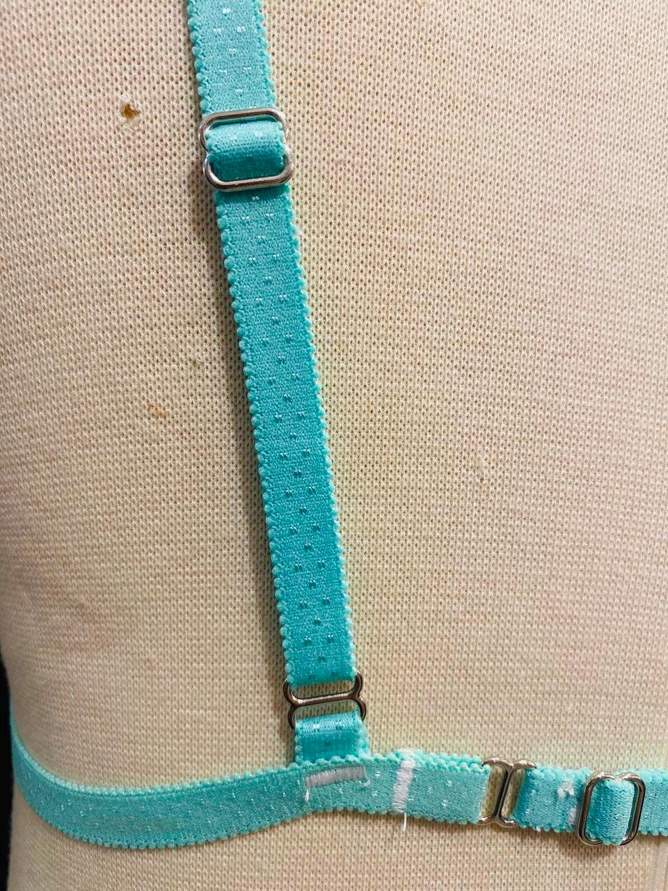 Aqua Blue Butterfly Lace Lingerie Set, Sheer Bralette Thong, Handmade Bridal Boudoir