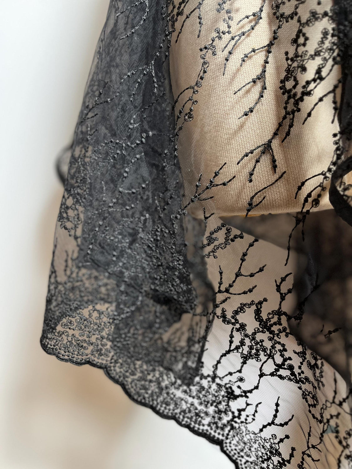 Handmade in İstanbul Midnight Lace Babydoll – Sheer Black Lingerie Set with Thong