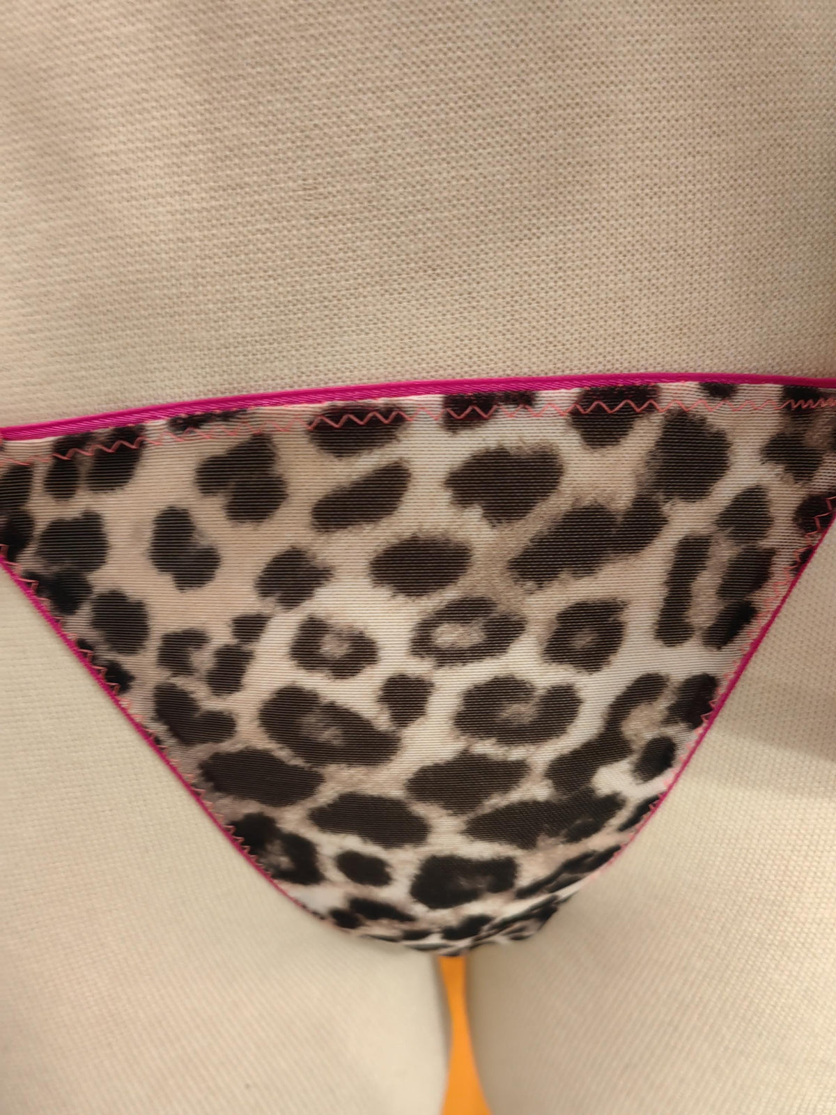 Handmade Leopard Print Babydoll Lingerie Set