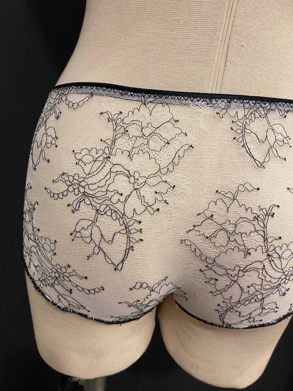 French Lace Men’s Boxer Brief | Luxury Sheer Mesh Underwear | Handmade Designer Lingerie | Transparent Lace Boxer | Gift for Him