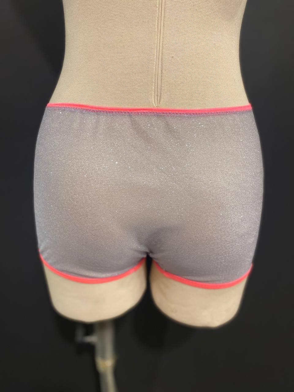 Sheer Glitter Men’s Boxer Brief | Luxury Lurex Mesh Underwear | Handmade Designer Boxer | Transparent Festival Lingerie