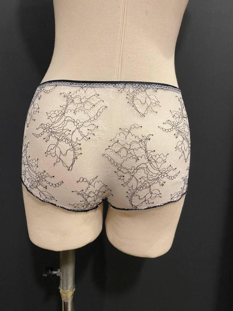 French Lace Men’s Boxer Brief | Luxury Sheer Mesh Underwear | Handmade Designer Lingerie | Transparent Lace Boxer | Gift for Him