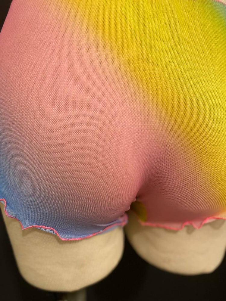Pastel Mesh Boxer Briefs | Handmade Sheer Underwear