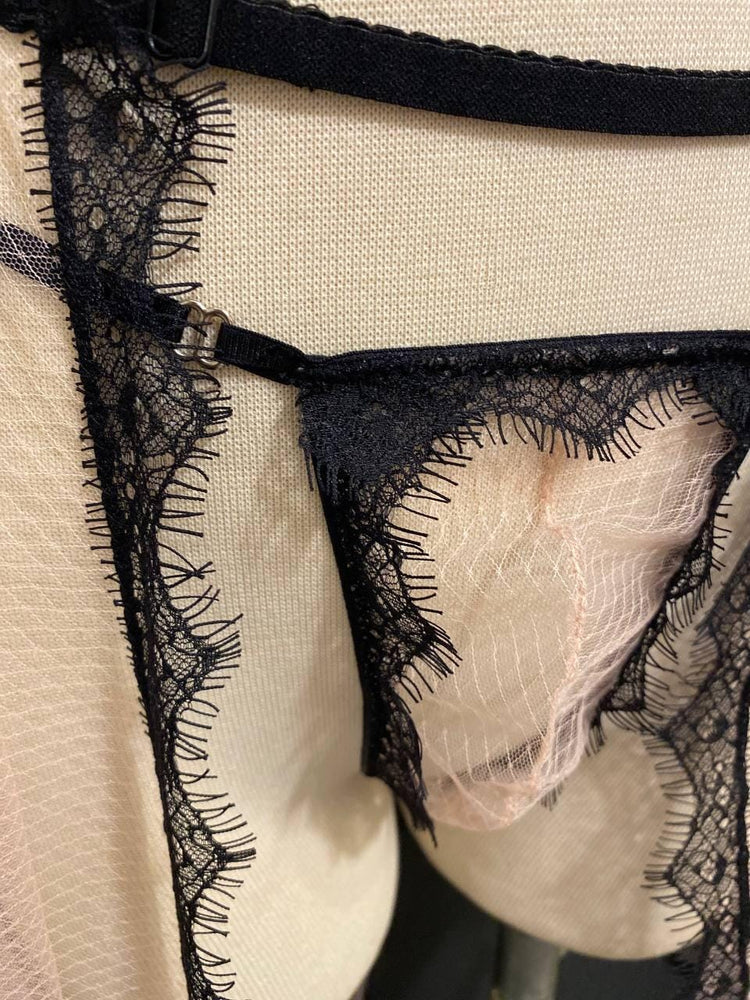 Sheer Lace Skirted Thong | Handmade Gender-Inclusive Lingerie, Queer Fashion
